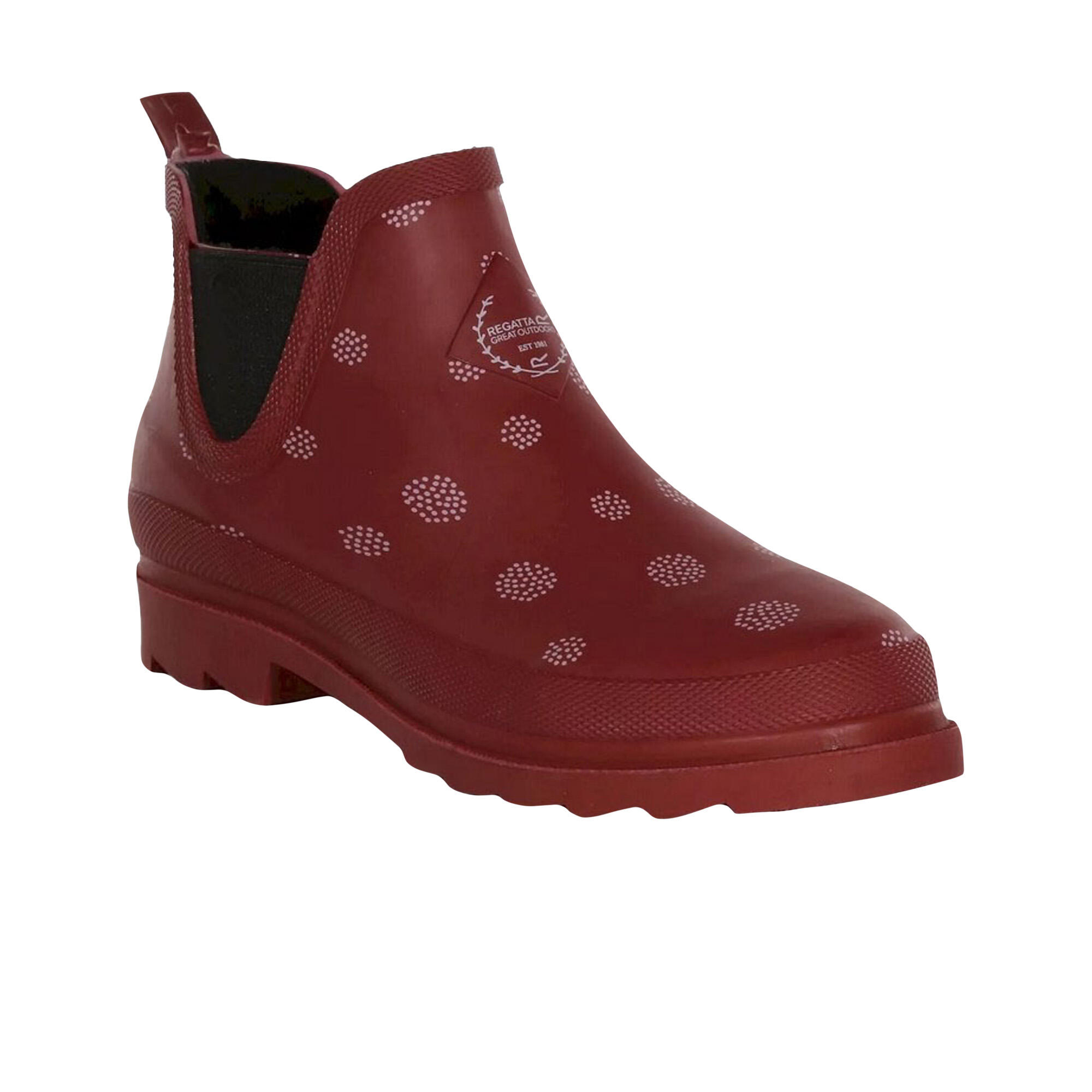 REGATTA Womens/Ladies Harper Cosy Dotted Ankle Wellington Boots (Cabernet)