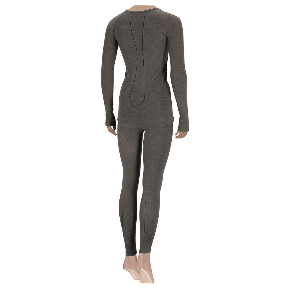 Xtreme Thermoshirt Dames Merino Wol Grey Melange 5/6