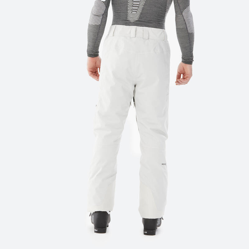 Seconde vie - Pantalon de ski chaud regular homme 500 - beige clair - TRÈS BON