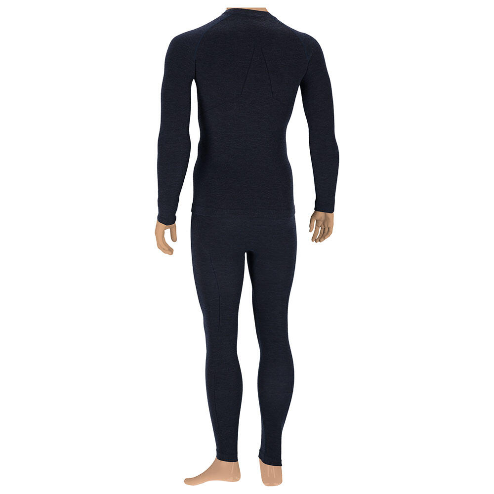 Xtreme Thermo-Leggings Herren - Merinowolle Funktionshose - Navy Melange 5/6