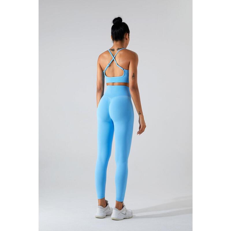 Legging Sculpt Scrunch - Bleu ciel