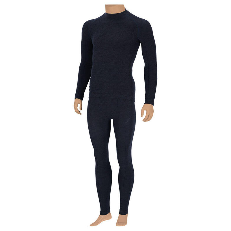 Xtreme Legging Thermique Homme Laine Mérinos Navy Melange