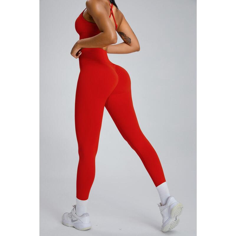 Legging Dames Sculpt Scrunch - Rode