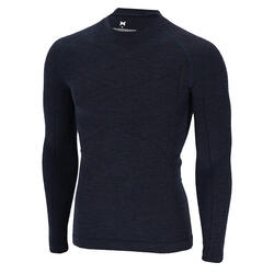 T-shirt Manche Longue termique Homme Laine Mérinos Marine