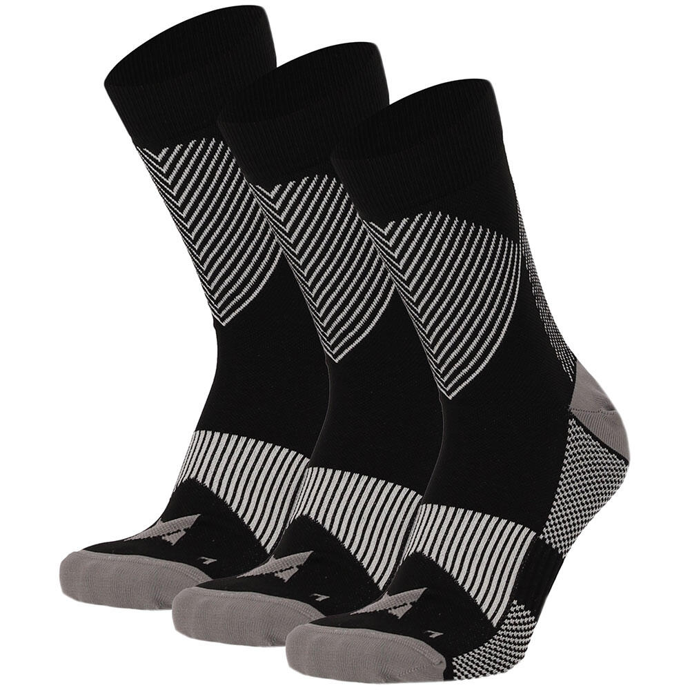 Xtreme Sockswear   - Chaussettes De Compression Xtreme Quarter 3-pack Multi Noir - Chaussettes De Compression - Noir - 35/38 - Decathlon