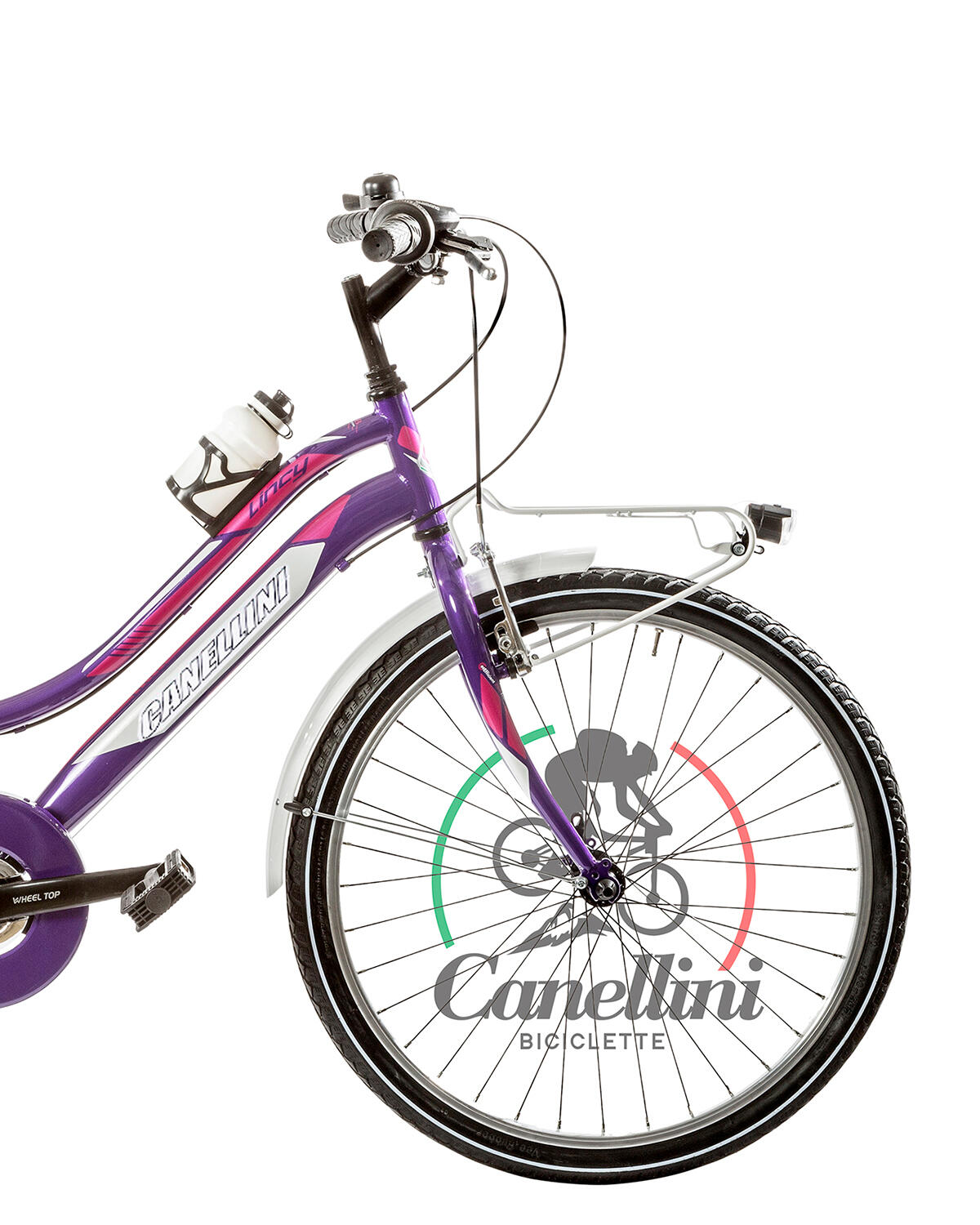 Bici da bambina MTB Canellini LINCY 24" - Viola/Fucsia 2/3