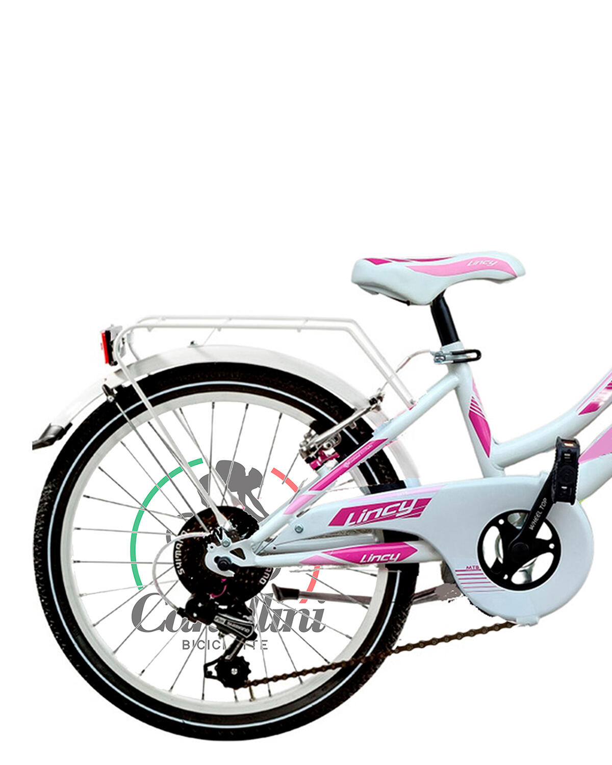 Meisjesfiets MTB Canellini LINCY 20" - Wit/Roze 3/3
