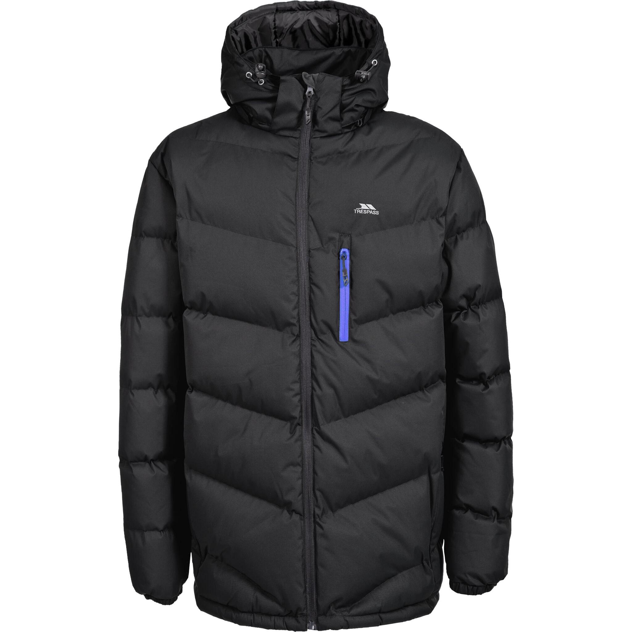 TRESPASS Mens Blustery Padded Jacket (Black)