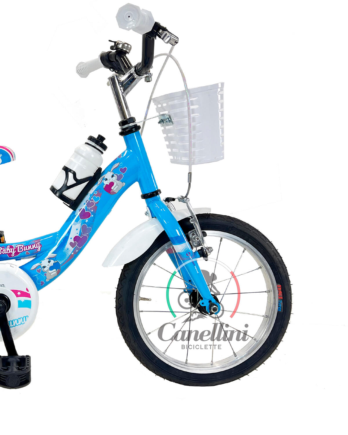 Kinderfahrrad Canellini VENERE 14" BABY BUNNY - Hellblau 2/4