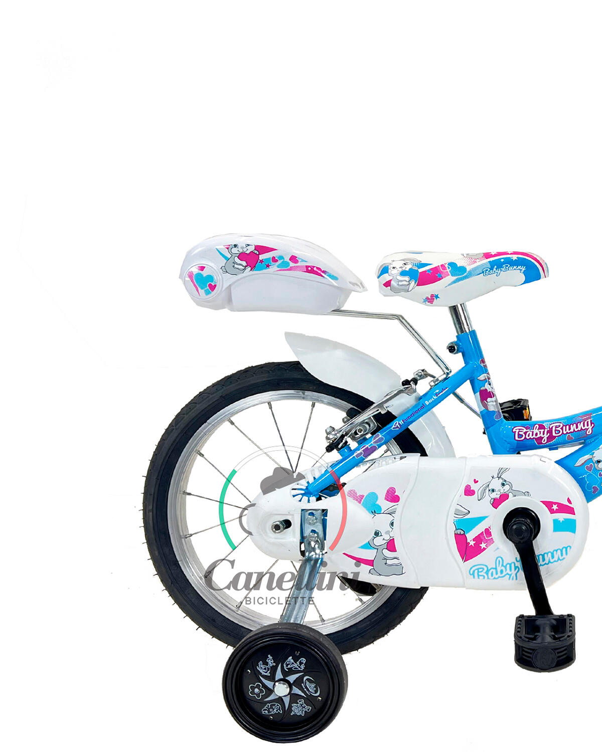 Kinderfahrrad Canellini VENERE 14" BABY BUNNY - Hellblau 3/4