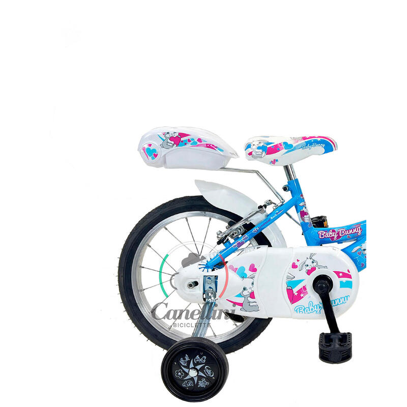 Bicicleta de niña Canellini VENERE 14" BABY BUNNY - Azul