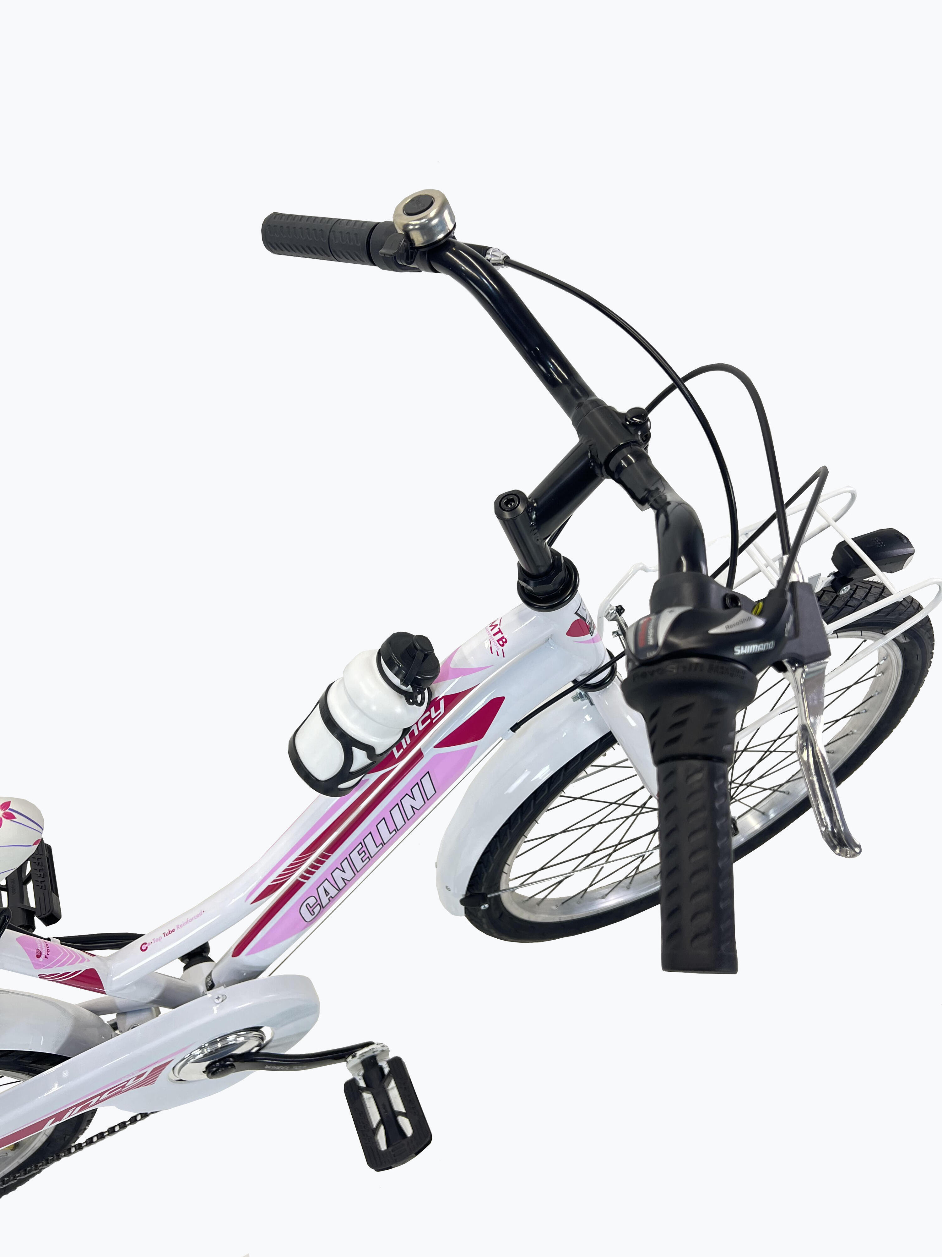 Meisjesfiets MTB Canellini LINCY 24" - Wit/Roze 2/3