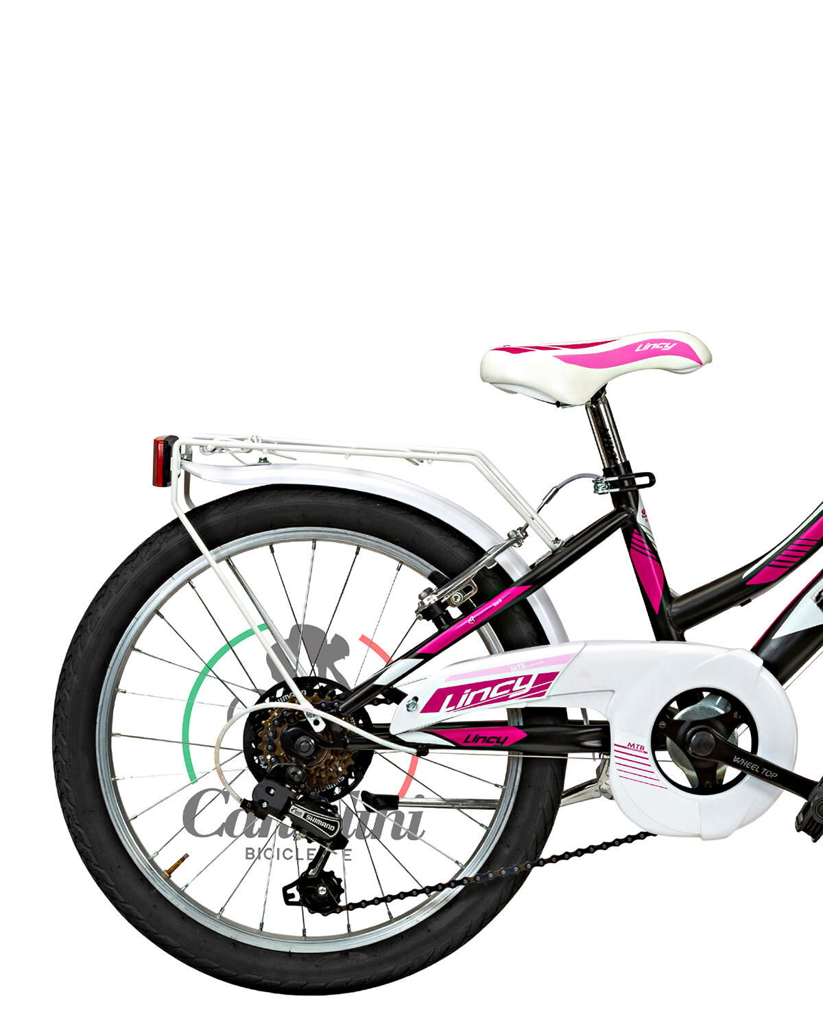Kinderfahrrad MTB Canellini LINCY 20" - Schwarz/Fuchsia 3/3