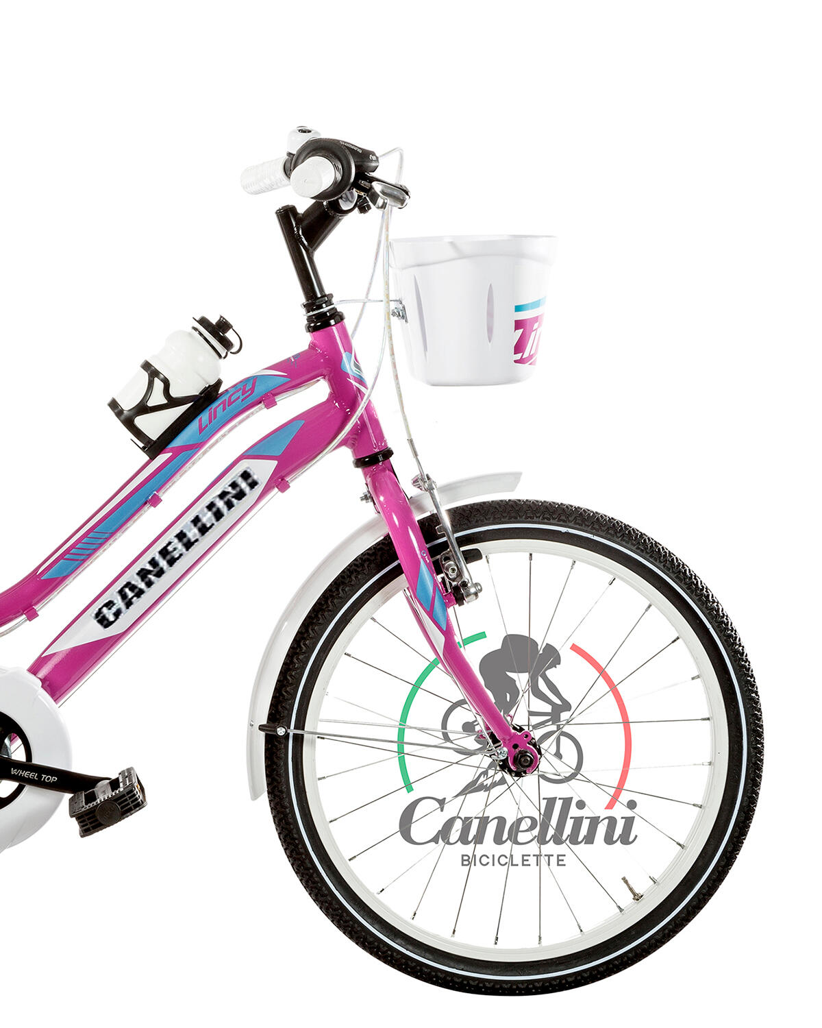 Meisjesfiets MTB Canellini LINCY 20" - Fuchsia/Lichtblauw 2/3