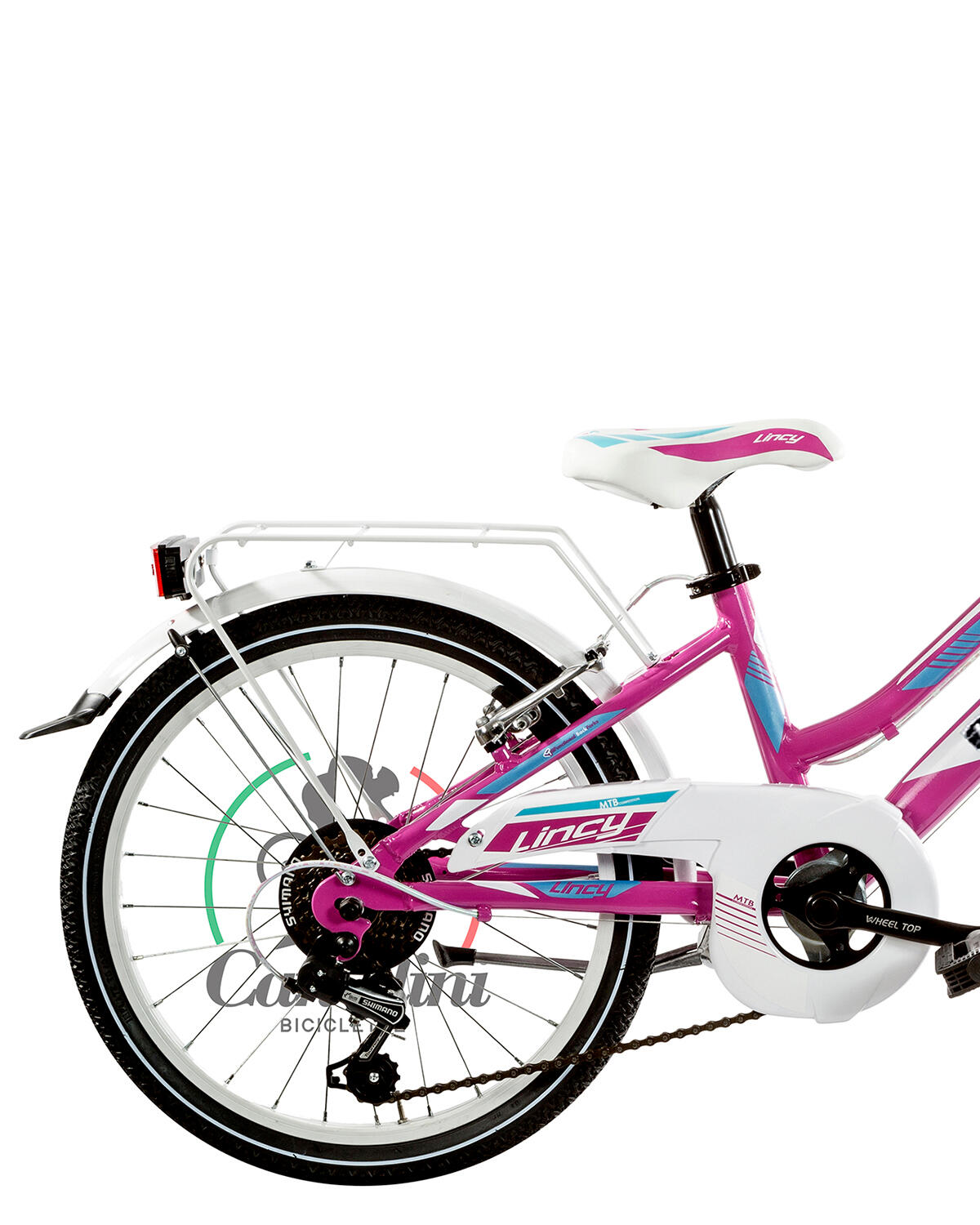 Meisjesfiets MTB Canellini LINCY 20" - Fuchsia/Lichtblauw 3/3