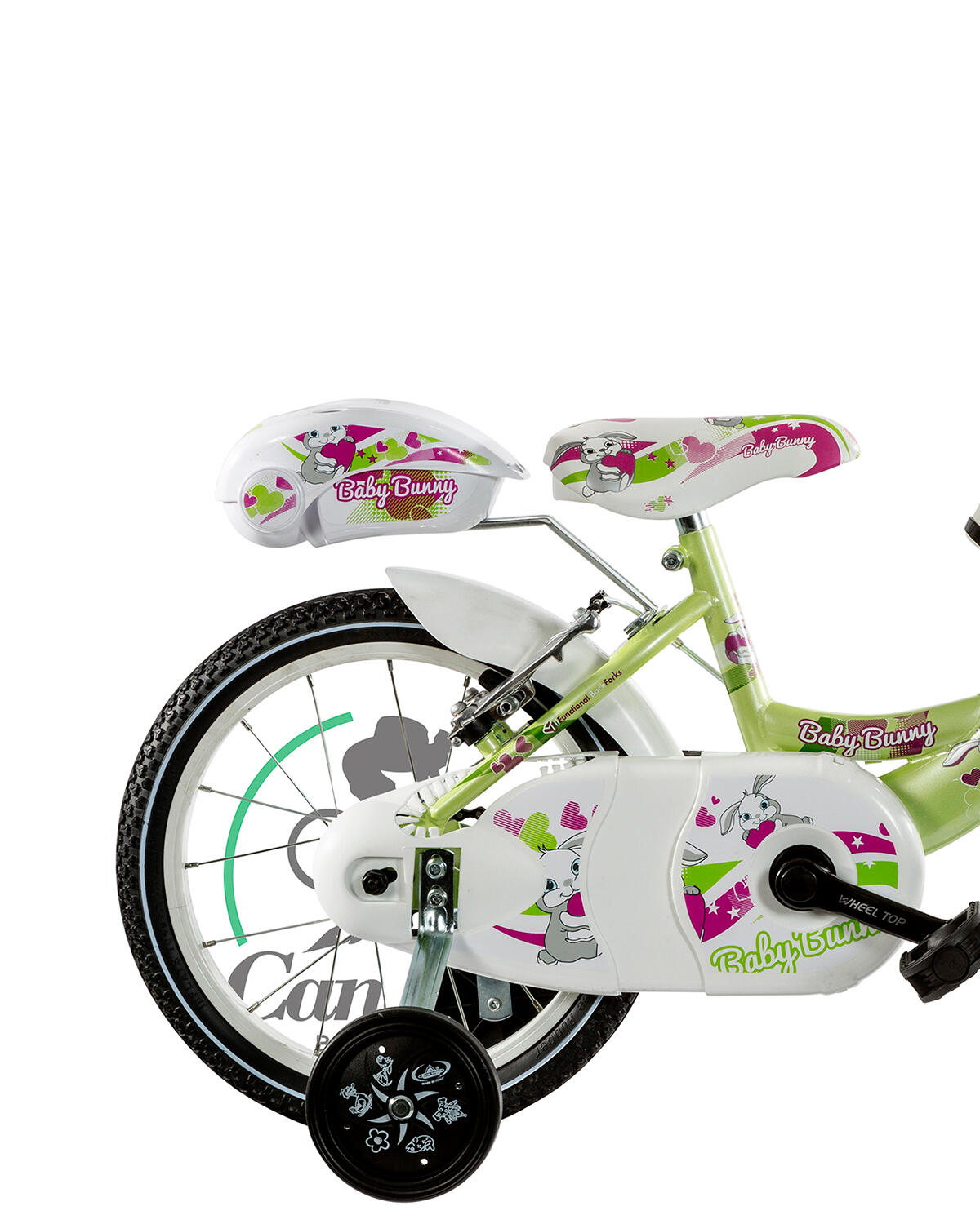 Kinderfahrrad Canellini VENERE 14" BABY BUNNY - Hellgrün 3/3