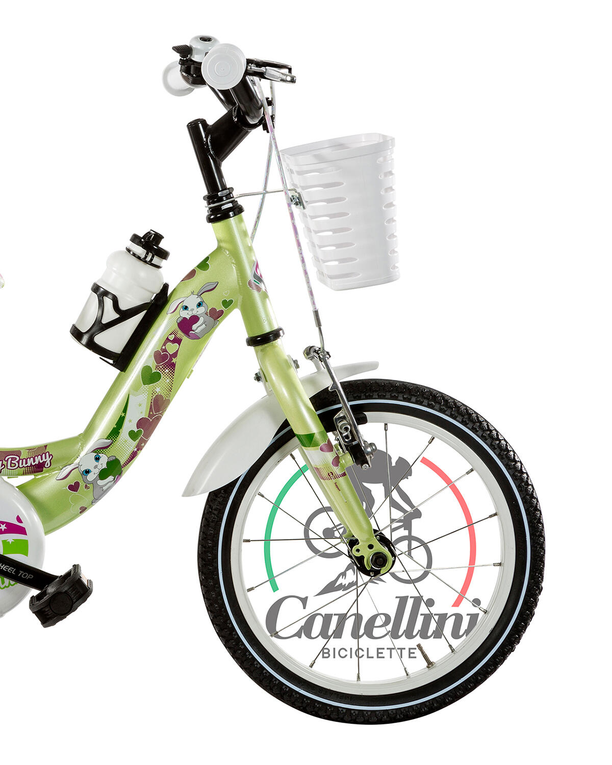Kinderfahrrad Canellini VENERE 14" BABY BUNNY - Hellgrün 2/3