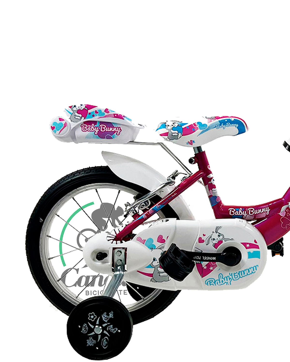 Kinderfahrrad Canellini VENERE 14" BABY BUNNY - Fuchsia 3/3