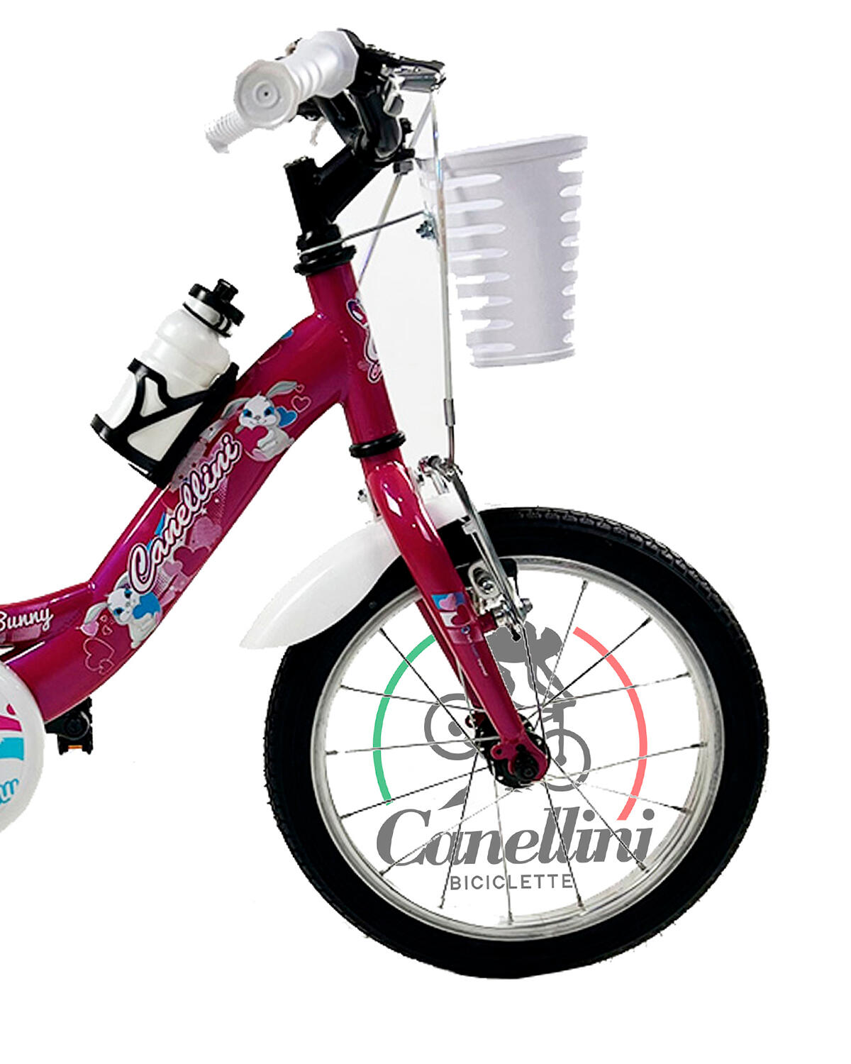 Kinderfahrrad Canellini VENERE 14" BABY BUNNY - Fuchsia 2/3