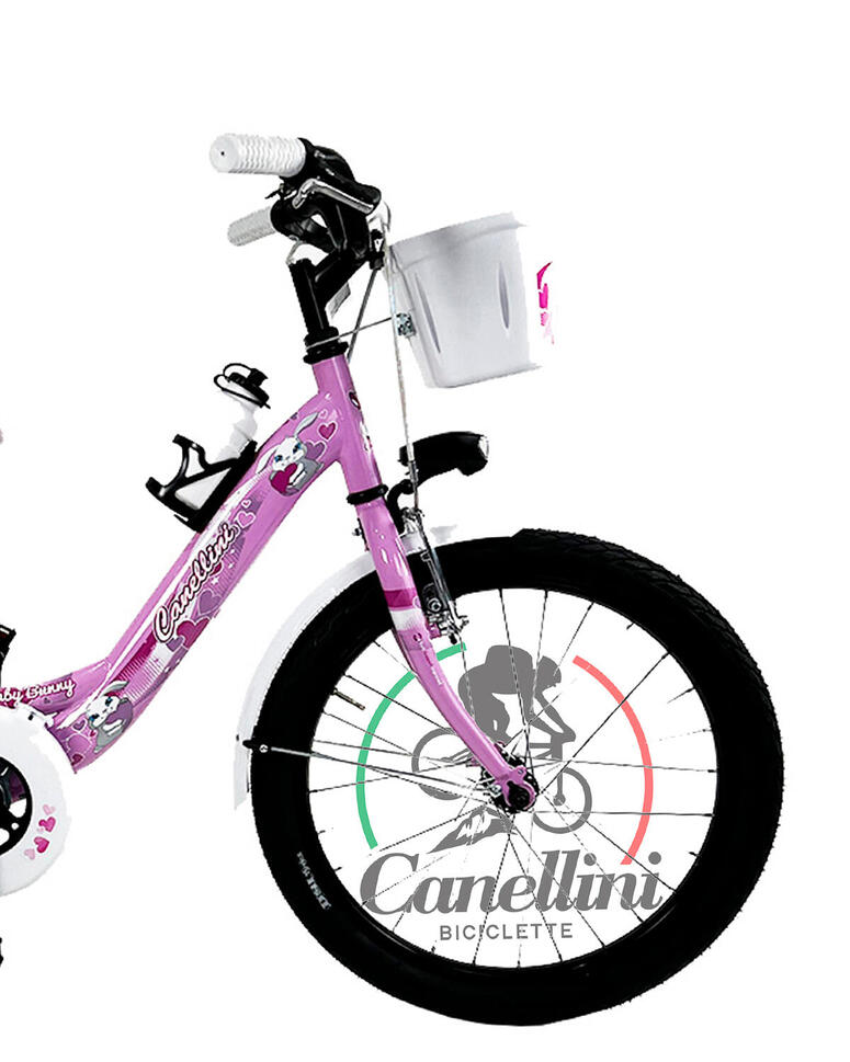 Rower Dziecięcy Canellini VENERE 20"  BABY BUNNY - Różowy