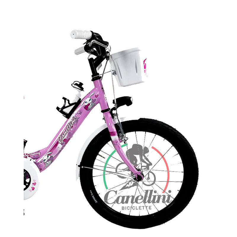 Bicicletă pentru fete Canellini VENERE 20" BABY BUNNY - Roz