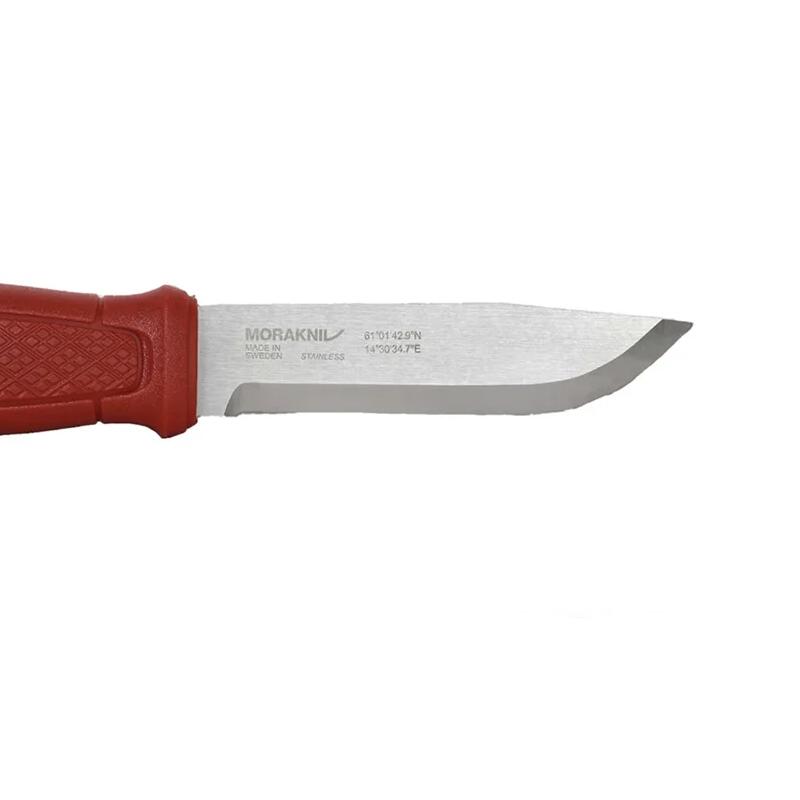 Survivalmes Garberg Dala Red met Polymer schede - Rood 4/4