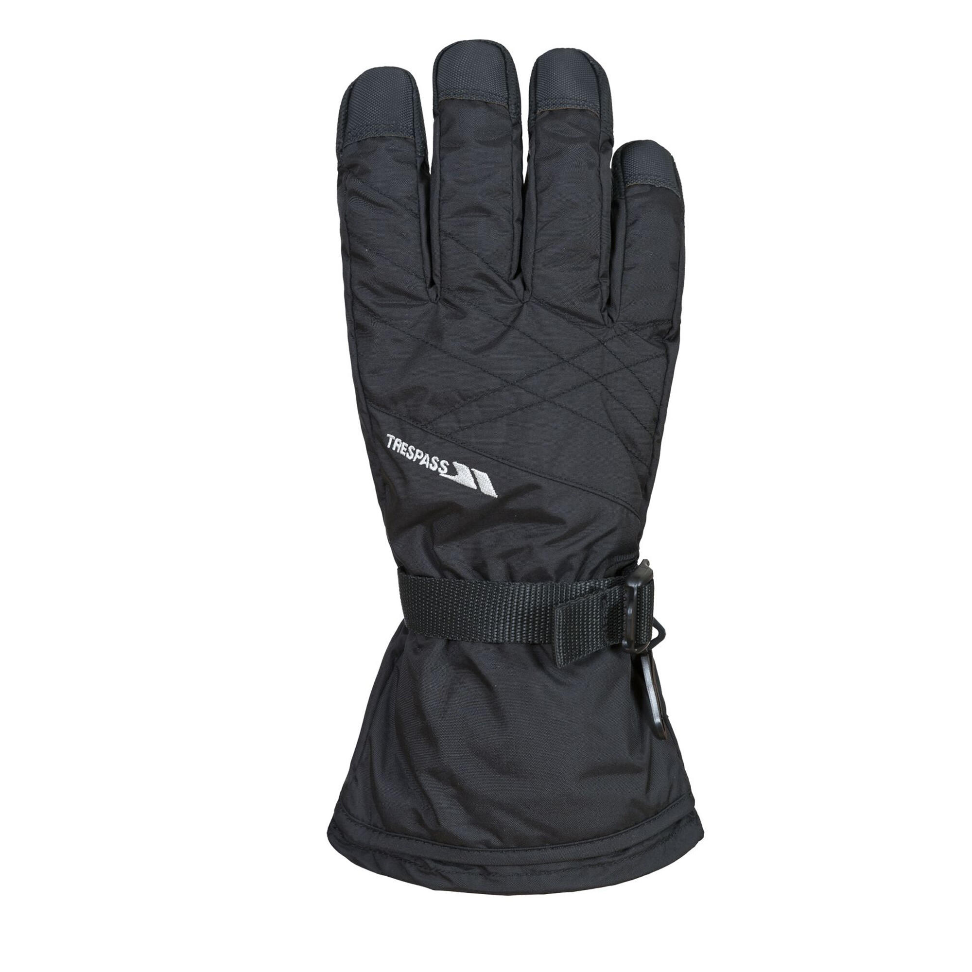 TRESPASS Mens Reunited II Ski Gloves (Black)