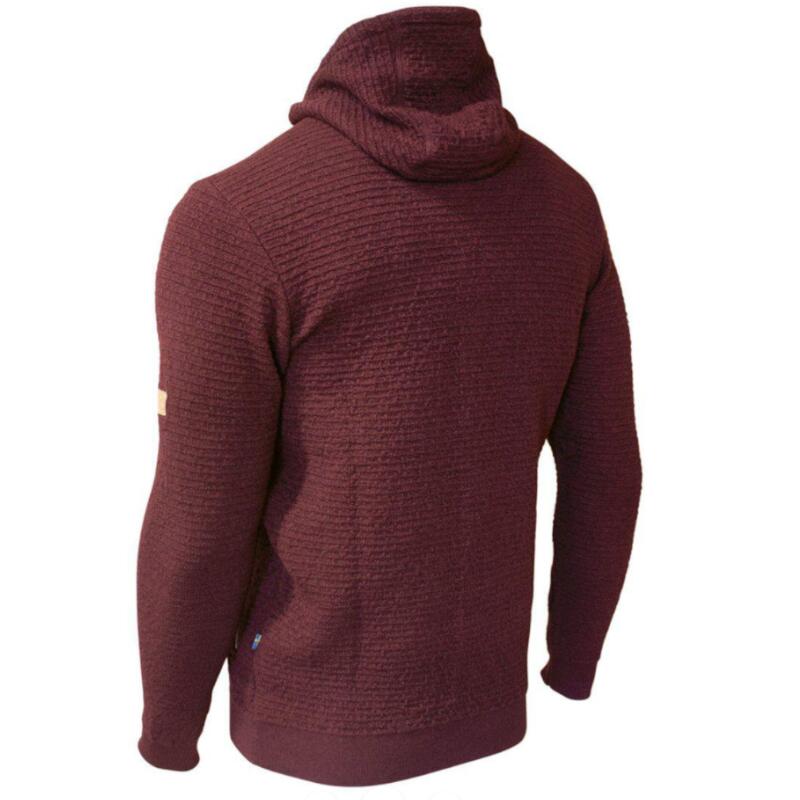 Vest Morel Hood Male voor heren van wol - Ruby Wine - Rood