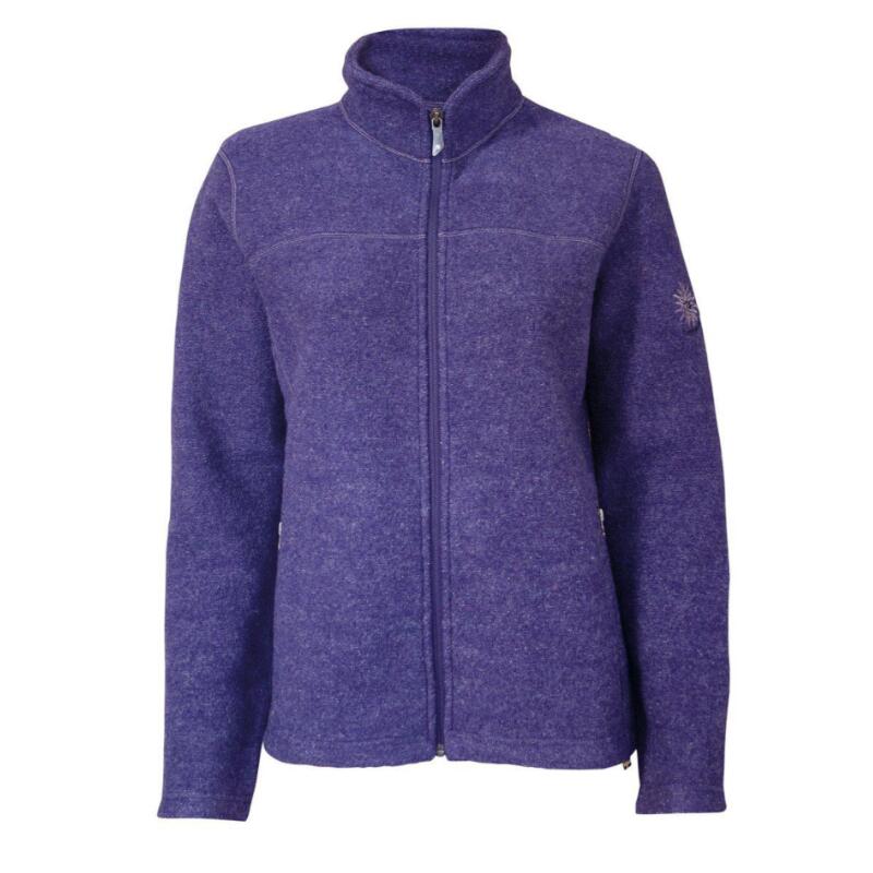 Beata dames wollen full-zip vest Purple Haze - Paars