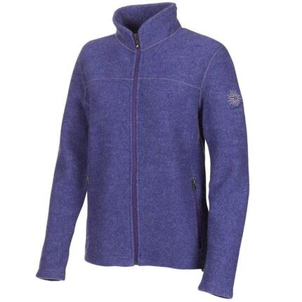 Beata Damen Woll-Full-Zip-Weste Purple Haze - Lila