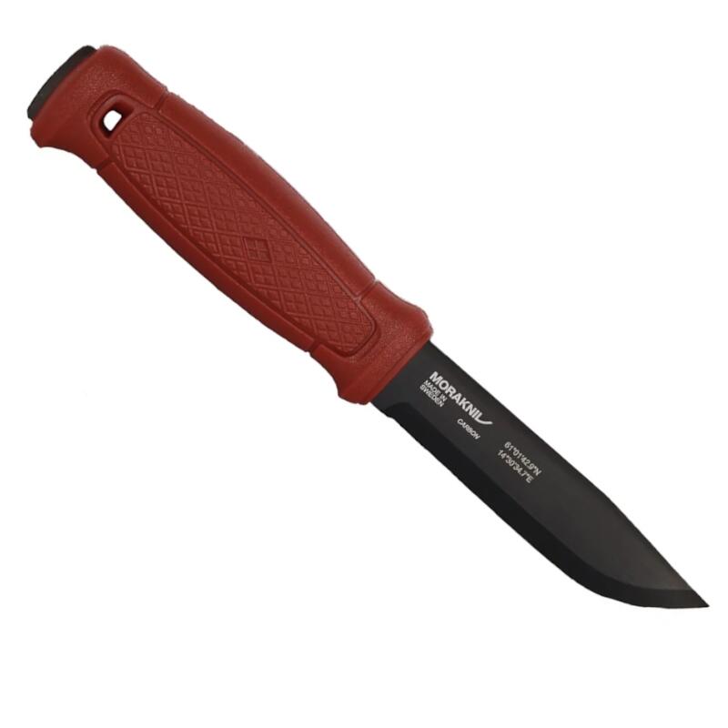 Coltello da sopravvivenza Garberg Dala Red nero carbonio con fodero in cuoio 2/5