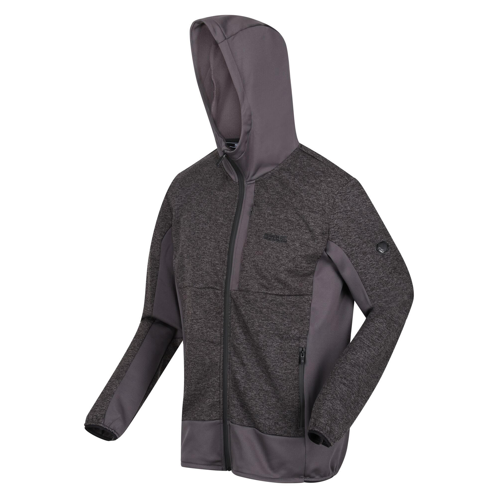 Giacca Soft Shell Uomo Regatta Bresdon Grigio Scuro 3/5