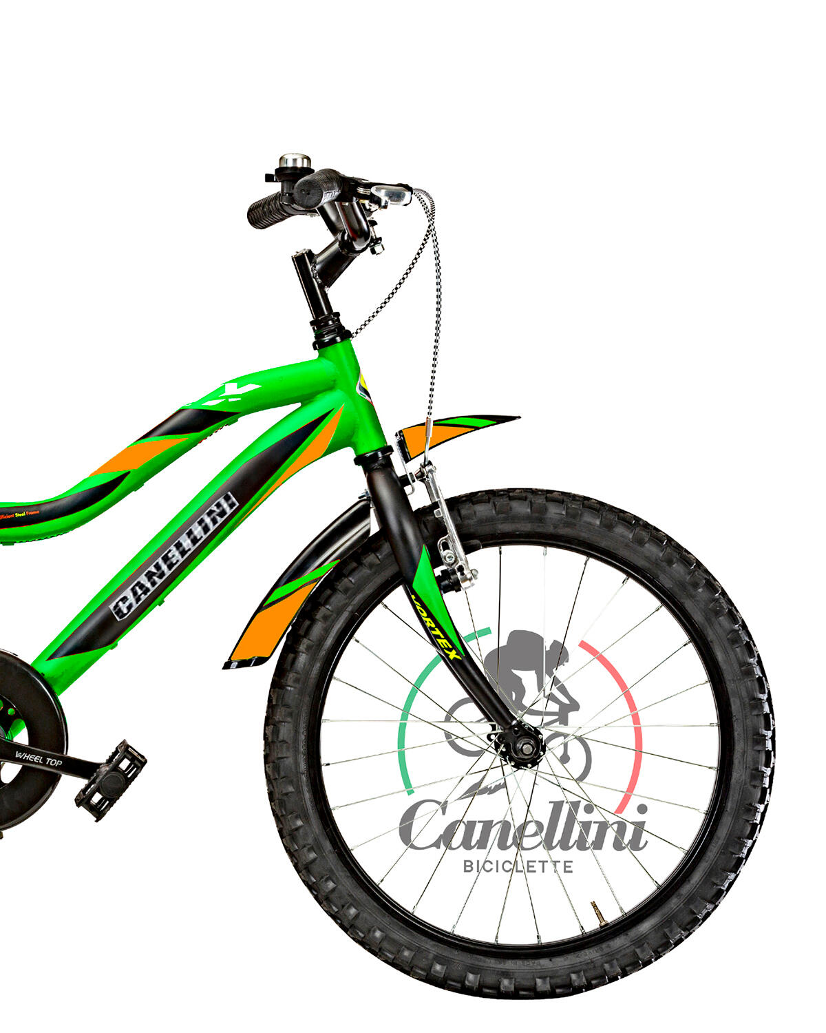 Bicicleta de criança BTT Canellini VORTEX  20" 1V - Verde/Preto/Laranja 2/3