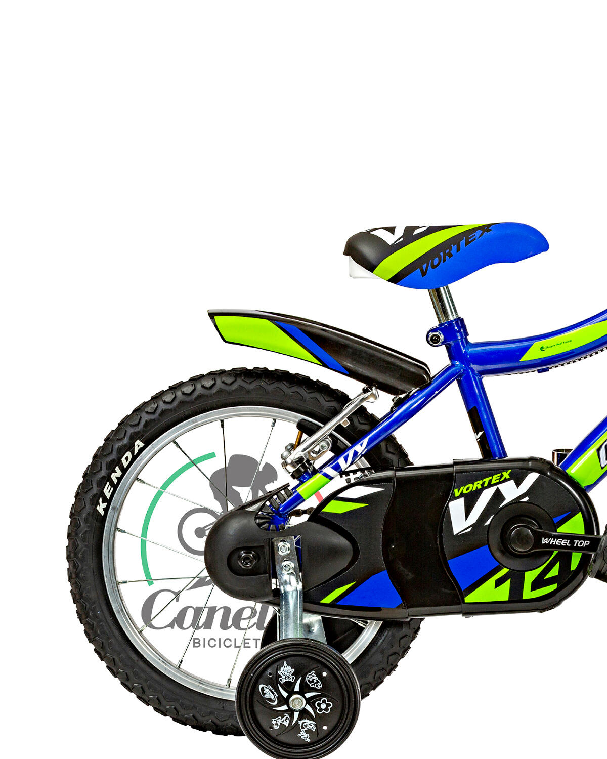 Bicicleta de criança BTT Canellini VORTEX  14" - Azul/Verde/Preto 3/3