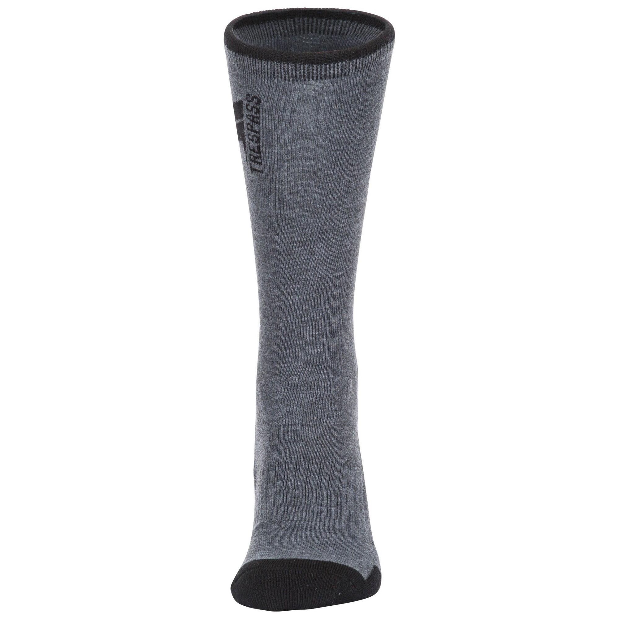 TRESPASS Mens Way Fairer Trekking Socks (Carbon Marl)