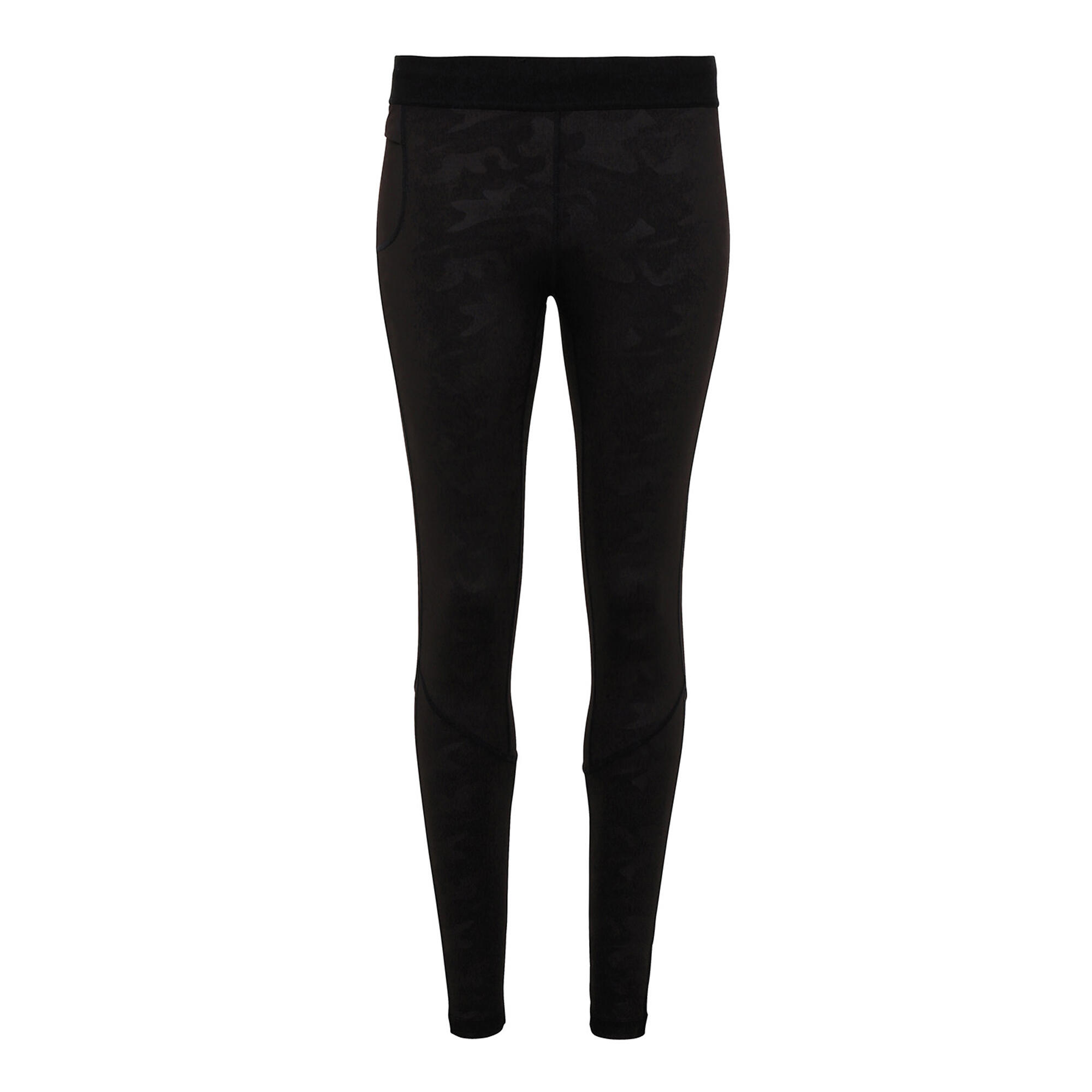 TRIDRI Mens Training Leggings (Black Camo)