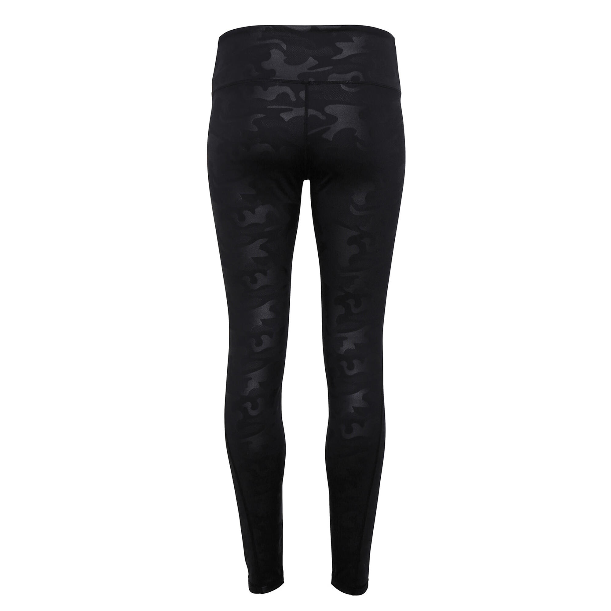 Performance Camo Leggings Donna TriDri Nero Mimetico 2/4