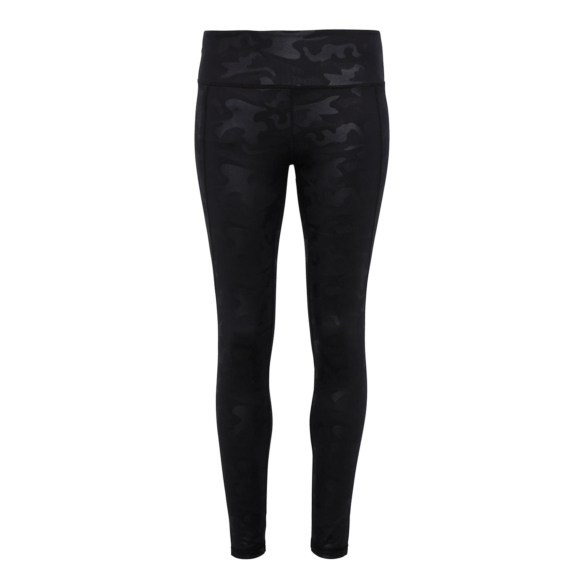 TRIDRI Performance Camo Leggings Donna TriDri Nero Mimetico