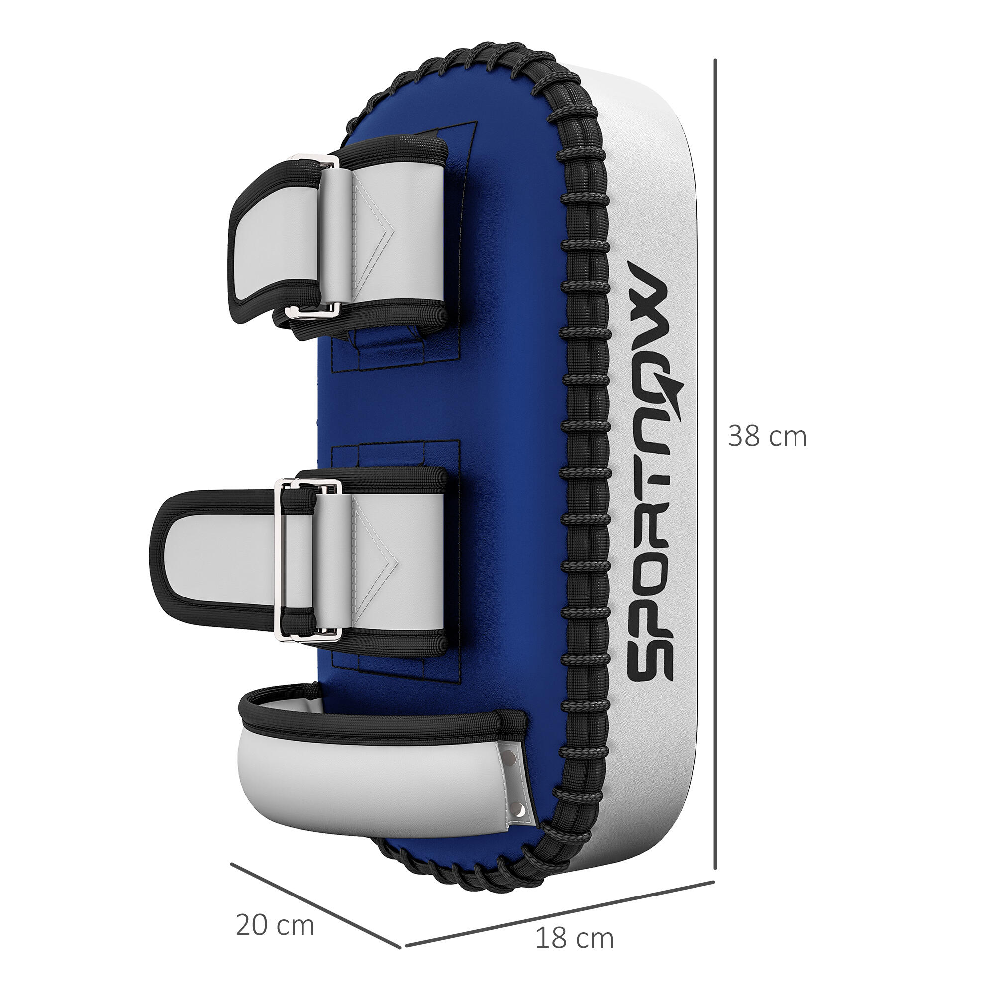 SPORTNOW Colpitore Boxe e Muay Thai Imbottito in EPE e PU Blu 3/7