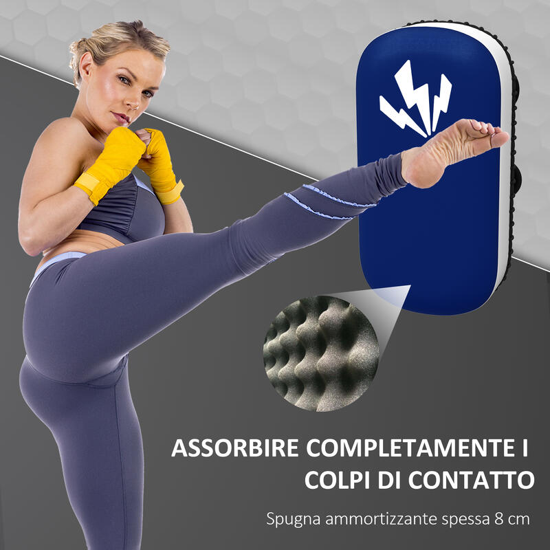 SPORTNOW Scut pentru Box si Lovituri, Scut de Brat de Lovituri, albastru