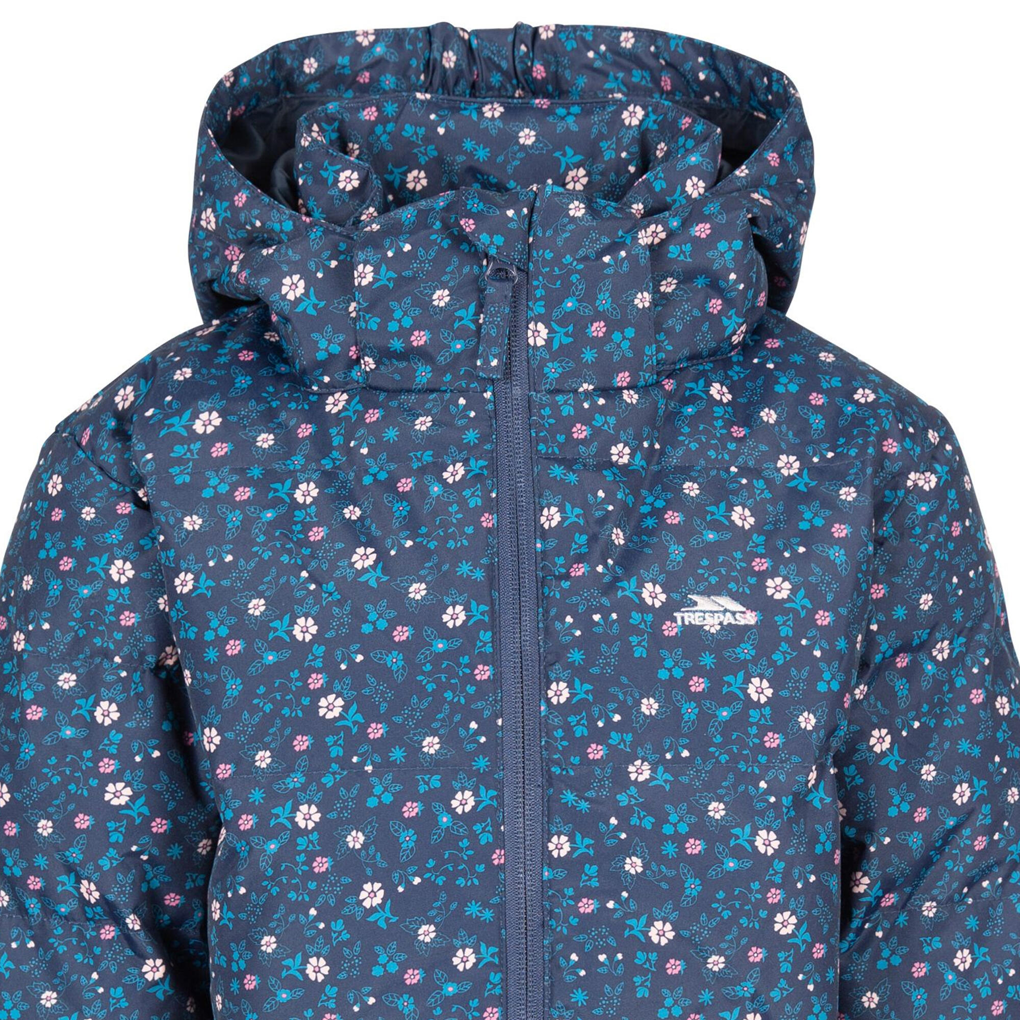 Girls' COMBINE quilted jacket (Navy)