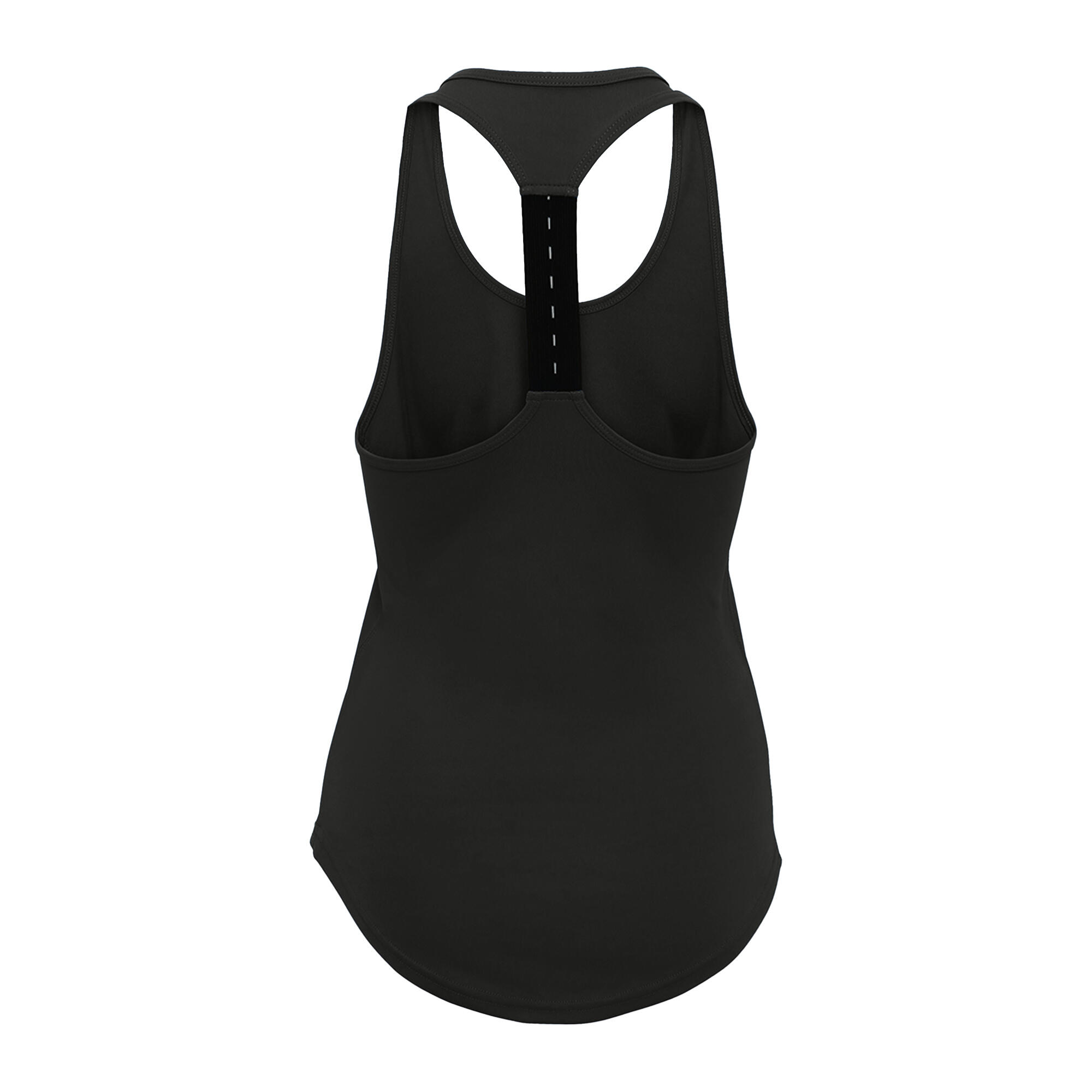 Tri Dri Womens/Ladies Performance Strap Back Vest (Charcoal) 2/3