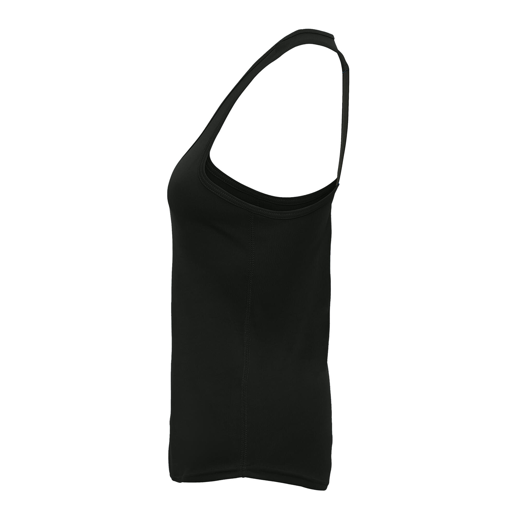 Tri Dri Womens/Ladies Performance Strap Back Vest (Black) 3/3
