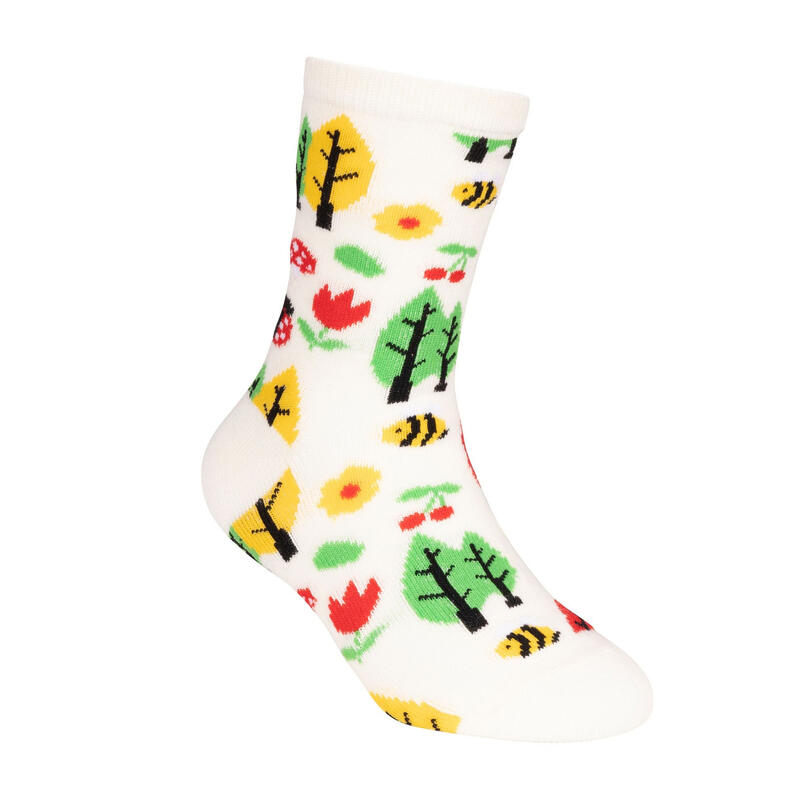 Chaussettes GARDEN Enfant (Blanc cassé / Rose clair)