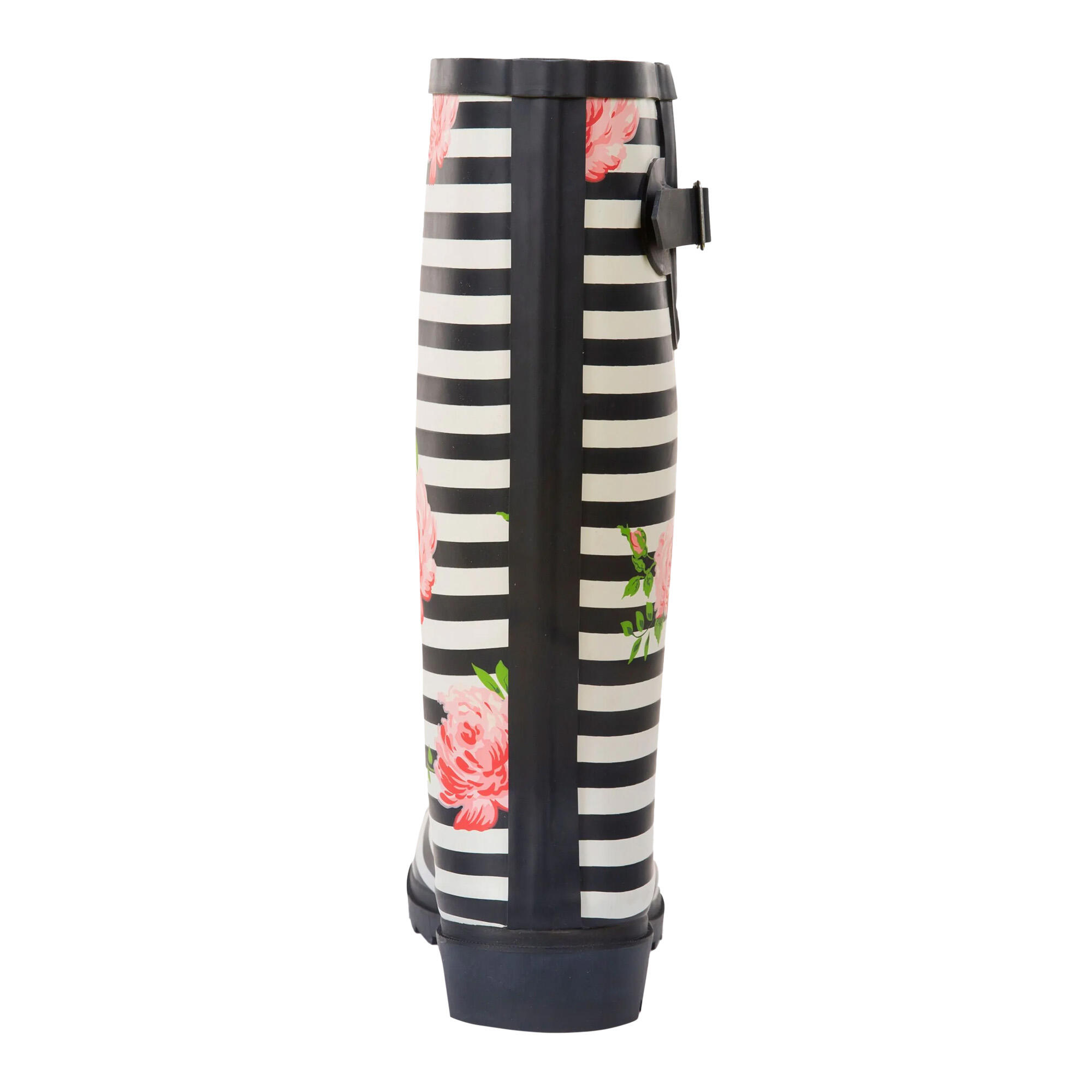Bottes De Pluie ELENA Femme (Bleu Marine / Blanc / Rose) 2/5