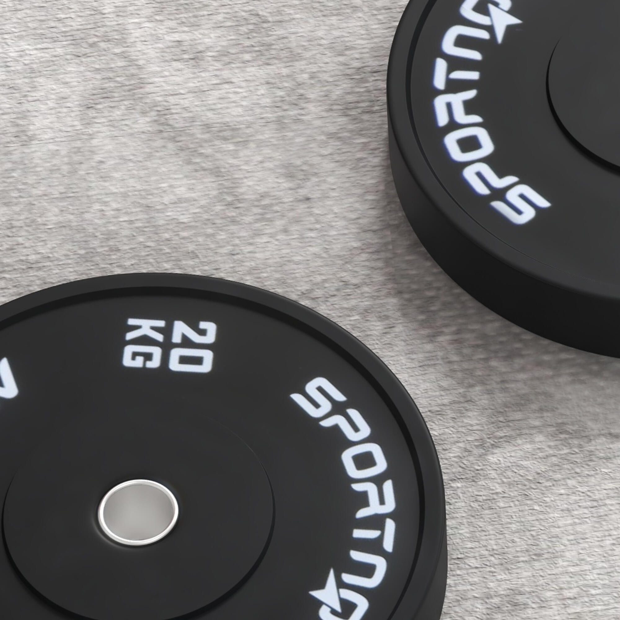SPORTNOW Set 2 Dischi Palestra da 20kg per Bilanciere e Manubri con Attacco Ø5cm 7/7