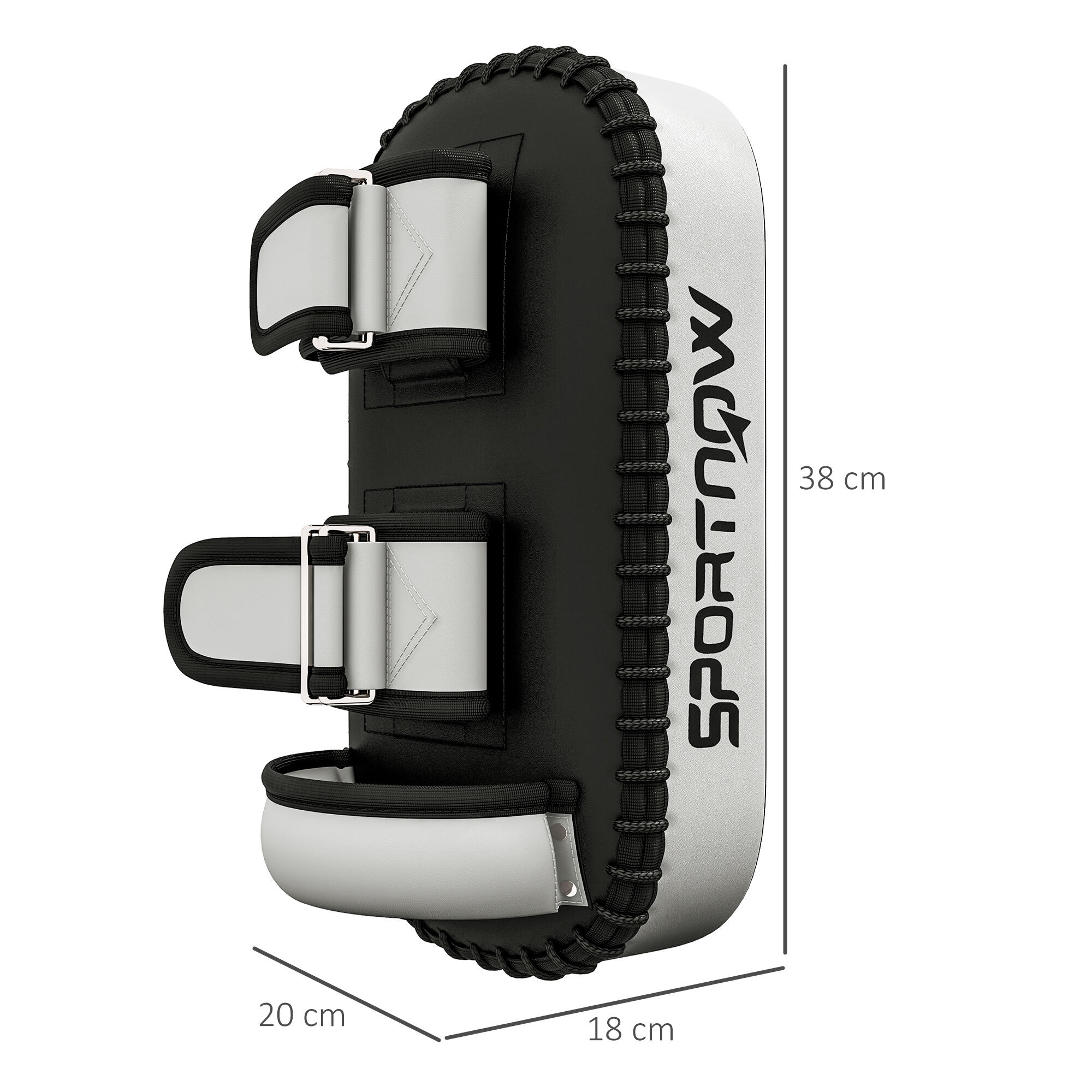 SPORTNOW Colpitore Boxe e Muay Thai Imbottito in EPE e PU Nero 3/7