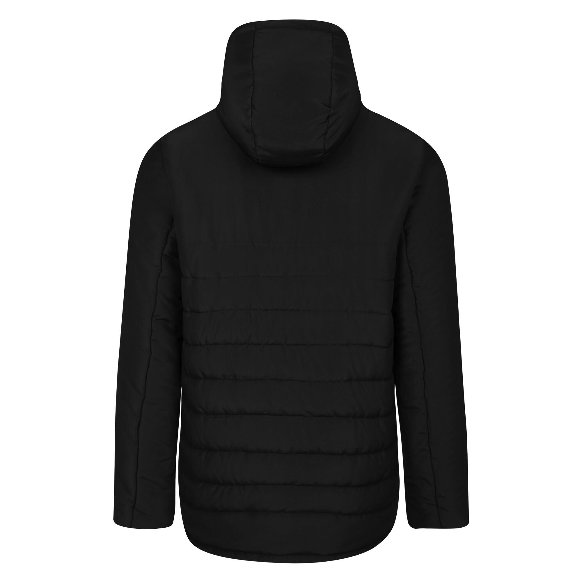 Childrens/Kids Water Resistant Padded Jacket (Black) 2/4