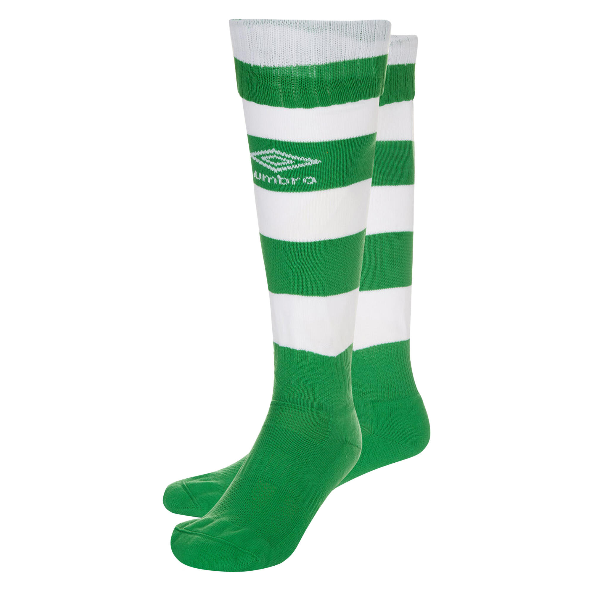 emerald green / white