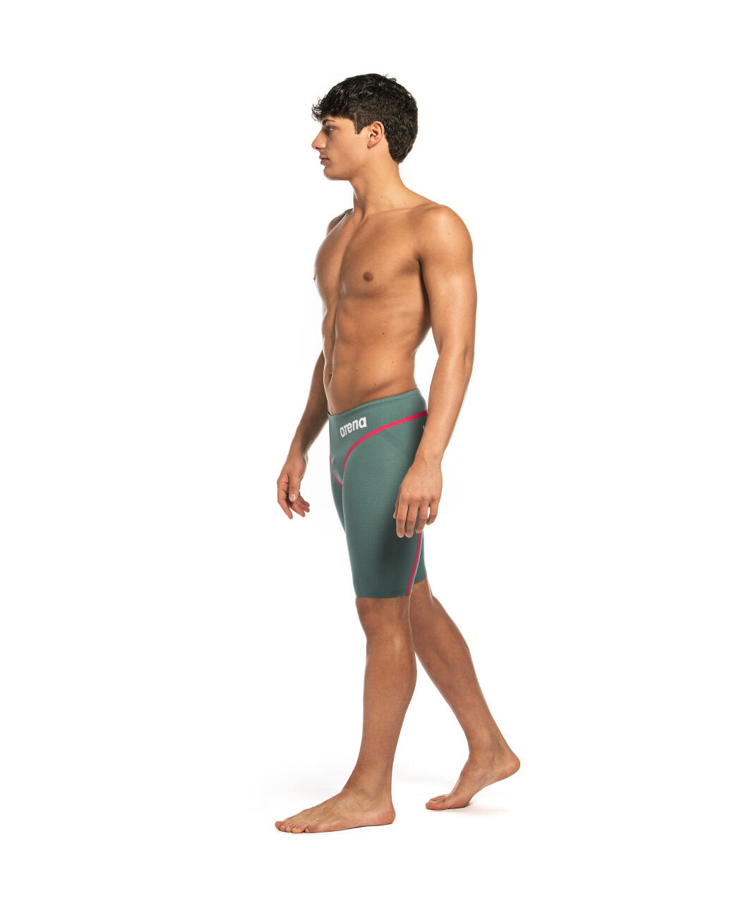 Bañador Jammer Arena Powerskin Carbon Core FX - Verde oliva/blanco - Talla 22 4/6